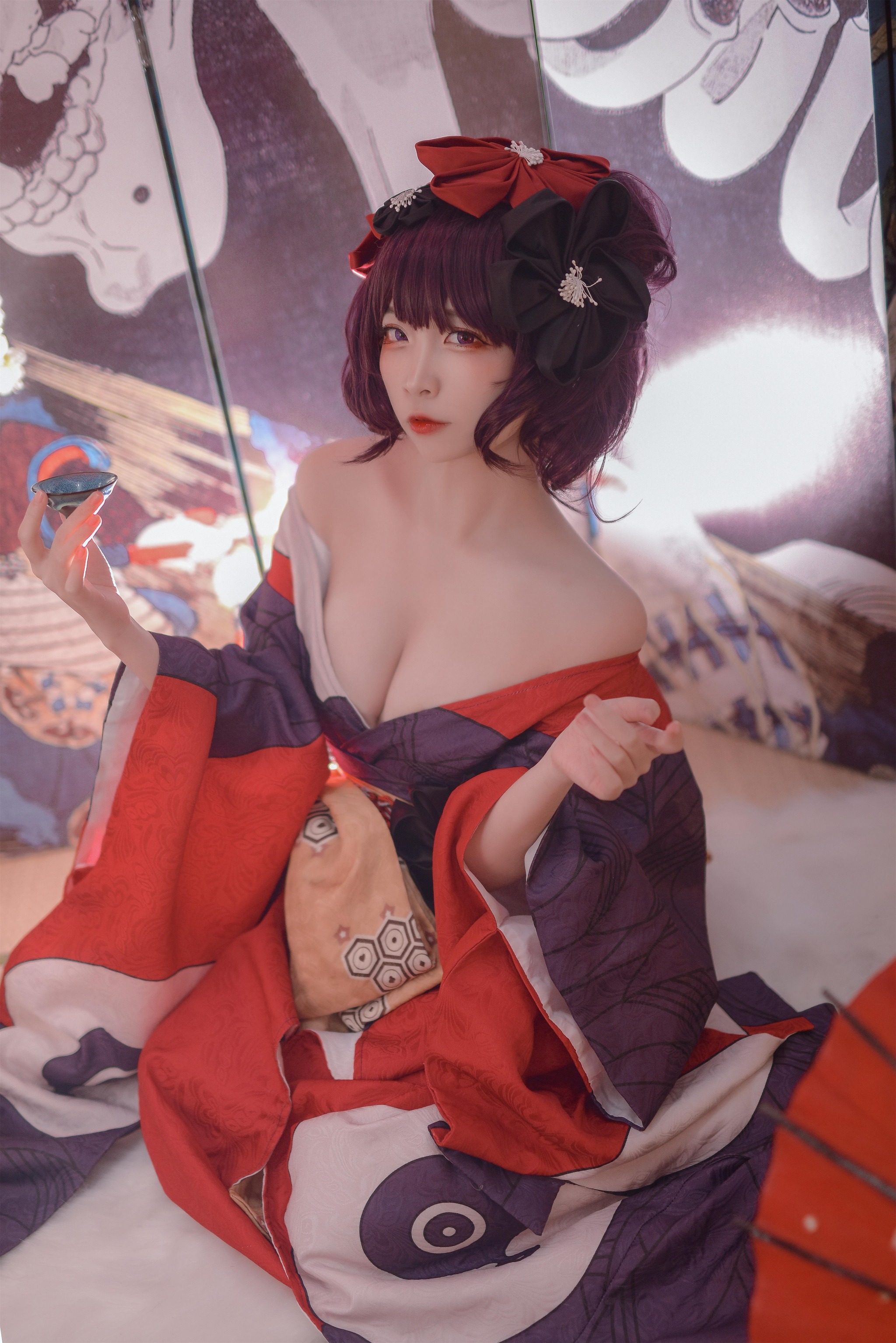 图片[1]-二佐Nisa – NO.063 二佐 葛饰北斋二破cos [21P]-XikXak